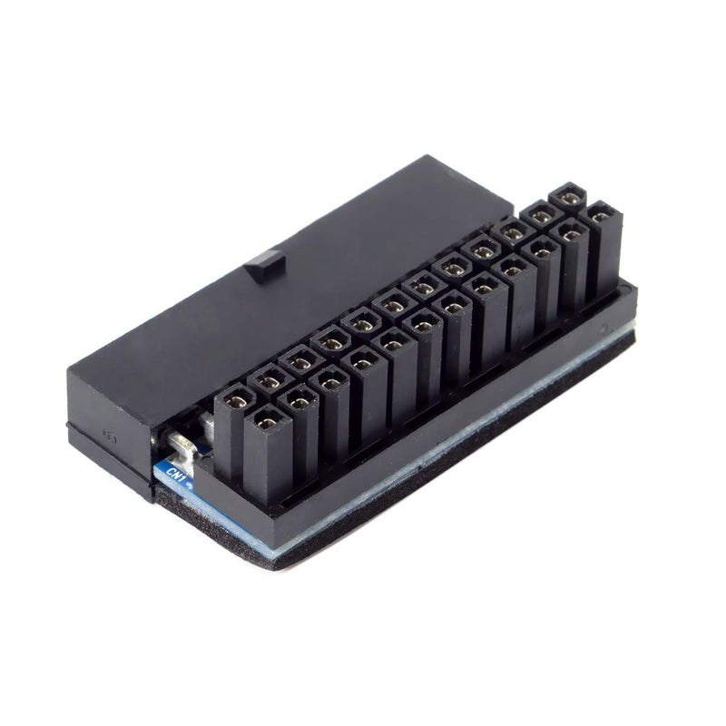 JSER ATX 24Pin Female to 24pin Male 90 Degree Power Adapter Compatible for Mainboard Motherboard Desktops PC Supply - Image 4